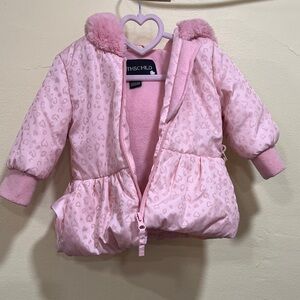 Rothschild Pink Animal Print Baby Jacket